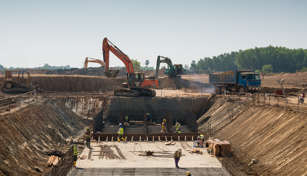 Ajax Construction Excavation Site